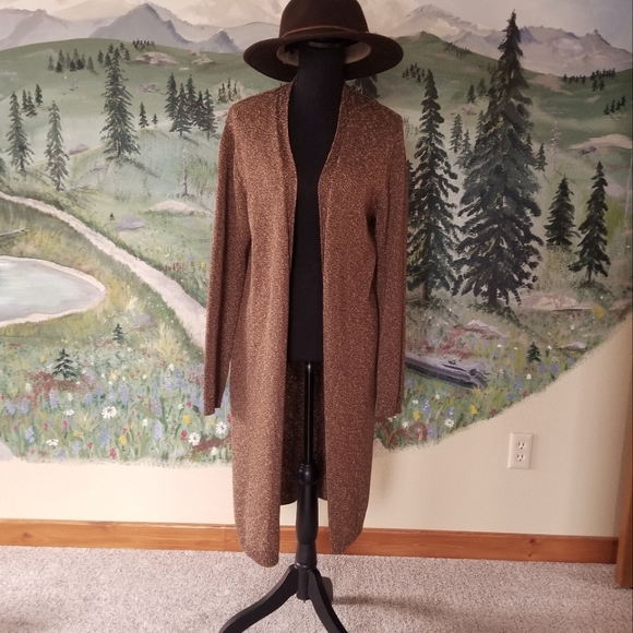 Pendleton Sweaters - Pendleton cotton/rayon long knit cardigan sweater